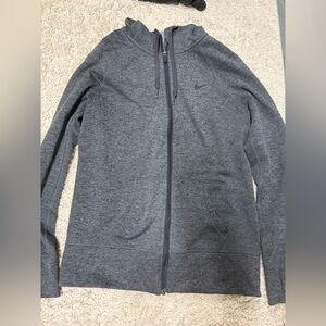 Nike Charcoal Therma-Fit Zip-Up Hoodie